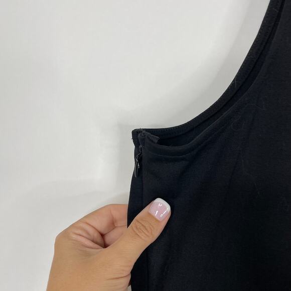 2/$30 NWT Lane Bryant Surplice V-Neck Bandage Dress 20 Black Sleeveless #5781 - Picture 7 of 11